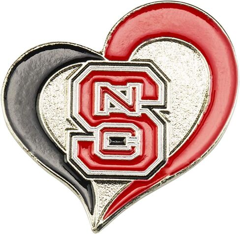 aminco NCAA unisex-adult Swirl Heart Pin in Saudi Arabia
