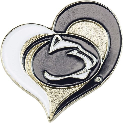 aminco NCAA unisex-adult Swirl Heart Pin in Saudi Arabia