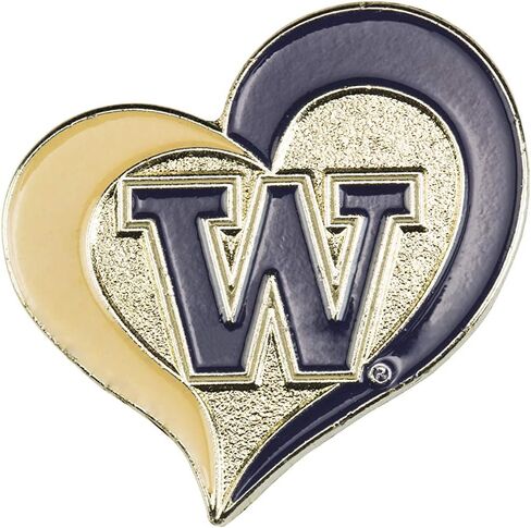 aminco NCAA unisex-adult Swirl Heart Pin in Saudi Arabia