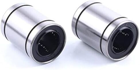 LM25UU Linear Ball Bearing, Bore Dia 25 mm, OD 40 mm, Width 59 mm, Used for Mechanical Sliding Tables, CNC Machine Tools, 3D Printers, Silver 2pcs in Saudi Arabia