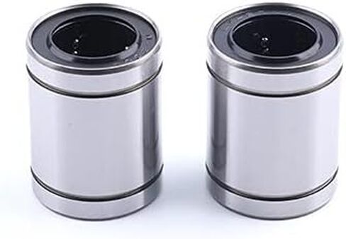 LM25UU Linear Ball Bearing, Bore Dia 25 mm, OD 40 mm, Width 59 mm, Used for Mechanical Sliding Tables, CNC Machine Tools, 3D Printers, Silver 2pcs in Saudi Arabia