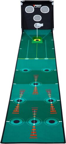 PGM Putting Green Indoor - Putting Matt for Indoors Golf Putting Mat with Auto Ball Return - Golf Practice Golf Chipping Net Golf Simulators for Home Great Gift in Saudi Arabia