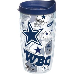 Tervis Made in USA Double Walled Tervis NFL Dallas Cowboys Insulated Tumbler Cup Keeps Drinks Cold & Hot, 16oz, All Over
