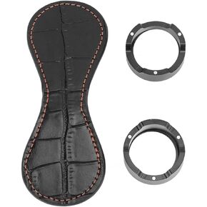 Black Leather Magnetic Pocket Billiard Chalk Holder - Convenient Chalk Clip for Pool Cue and Snooker - Stylish and Functional Billiard Accessory