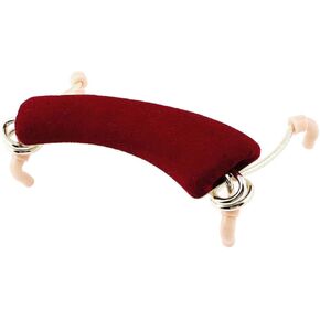 Light Terylene Pad Adjustable Shoulder Support Rest Burgundy Beige for 4/4-3/4 Violin