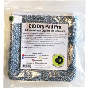 خلق الفرق Dry Pad Pro | منشفة البولينج | يزيل الأوساخ والزيوت وعلامات الاحتكاك | العناية بكرة البولينج | لوازم البولينج in Kuwait