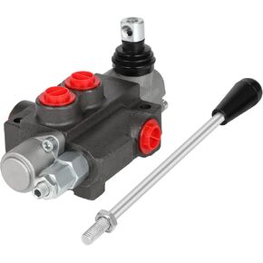 1 Spool 11 GPM Hydraulic Flow Control Valve 3600 PSI SAE Ports Adjustable Relief Lever Handle Double Acting Parallel Center Tractor Loader W/Joystick Small Tractors/Tanks Loaders Log Splitters