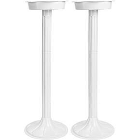 2pcs Lu Yin Style Decorative Party Accessory Decorative Roman Column Wedding Party Supply Party Flowerpot Holder Artistic Roman Column Statue Wedding Roman Pillar Road Guiding Prop