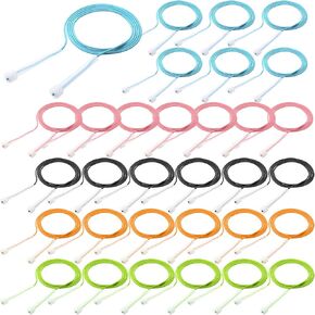 32 Pcs PVC Jump Ropes for Fitness 9.2 ft Adjustable Skipping Rope Versatile Unbreakable Speed Rope with Plastic Handles for Women Men Kids Endurance Training Cardio Exercise Workout