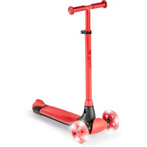 Yvolution Y Glider Kiwi Scooter for Kids Ages 3-8, 3 Wheel Scooter with LED Wheels