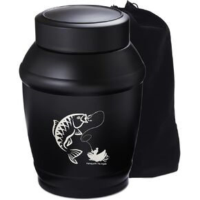 Motorcycle Urn, 5.7 Inch Engraved Black Medium Urns for Human Ashes Adult Male/Dad/Men/Son, Decorative Urns for Ashes Adult Male Medium Sze