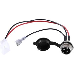 KAMIER 3 Wires Charger Port Replacement for Razor Crazy Cart XL DLX Shift Ground Force Drifter Go Cart Kart Dune Buggy E325 E300 E200 E175 E100 Kids Electric Scooter E-Scooter E-Bike Charging Parts