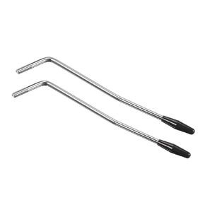 MECCANIXITY Single Tremolo Arm Bar 5mm Thread M6 with Black Tip for Electric Guitar, Pack of 2