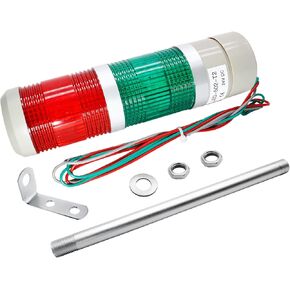 أضواء برج المكدس، 2 مستوى 12-24 فولت LED أضواء برج المكدس، أضواء التحذير الصناعية، عمود إشارة برج مؤشر مصباح منارة، ضوء مستمر / وامض قابل للتحويل in Kuwait