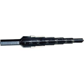 Irwin Tools IRWIN Unibit #21 13/16-Inch to 1-3/8-Inch Step-Drill Bit, 1/2-Inch Shank (10221), Black
