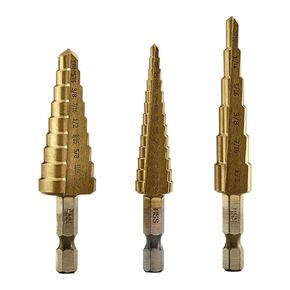 Warrior 3 Piece Titanium Nitride Coated High Speed Steel Step Drills