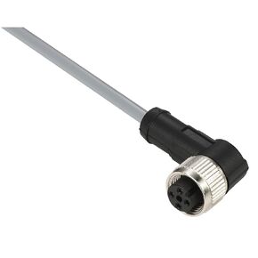 XZCPV1241L2 Pre-Wired 90 Degree Elbow M12 4 Pins Female Connector Cable