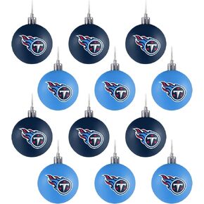 FOCO NFL Unisex-Adult NFL Team Logo 12-Pack Ball Hanging Tree Holiday Ornament Set