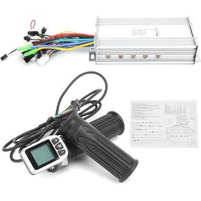 36V/48V 1000W Brushless Motor Controller & Throttle Combo, 124DX LCD Throttle E-Bike Controller Set for Electric Scooter in Saudi Arabia