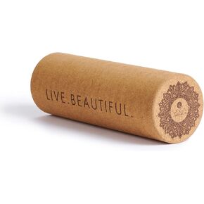 Yoga Design LAB | The Cork Roller | Release Tight Muscles, Improve Circulation, Decrease Soreness, Massages Tissue | Ideal for All Areas of The Body arms, Legs, Back | Travel Friendly (Mandala Tonal)