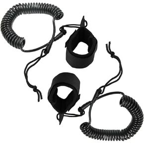 1 Pair 10 FT Surfing Leg Rope SUP Elastic Traction Leash Leg Rope for Stand Up Paddleboard, Longboard, Shortboard Surfing Ankle Accessories