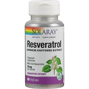 Solaray Resveratrol Supplement, 75 mg, 60 Count