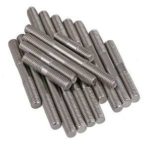 M16×45mm Stainless Steel Double End Head Stud Screw Bolt Threaded Rod 1 pcs