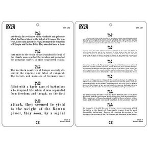 Jaeger Eye Chart, Near Vision Reading Test Plastic Chart
