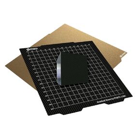 FYSETC Prusa XL PET Build Plate - Smooth PET Textured PEI Spring Steel Sheet - 365x365mm Double Sided Print Bed: Upgrade Flexible Removable Heated Bedplate Cover for Filament PLA PETG 3D Printer Part