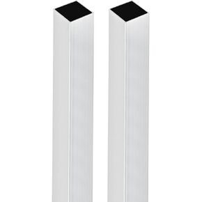 25mmx25mmx1mmx300mm (Width x Wall Thickness x Length) Square Tube - 2Pack - Good for Industrial Housing Construction - 6063 Aluminum Square Tubing