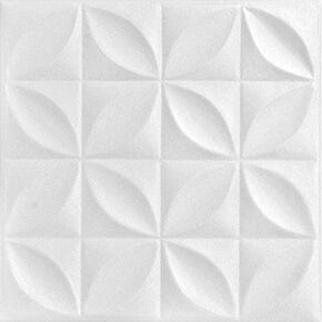 A La Maison Ceilings R103 Perceptions Foam Glue-up Ceiling Tile (21.6 sq. ft./Covers), Pack of 8, Plain White