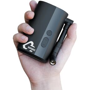 ROCKBROS 150PSI Mini Electric Bike Pump, 32s Fast Inflation, Bike Tire Pump with Digital Gauge, Auto-Shutoff, Compatible with Presta and Schrader Valves