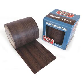 MATCH 'N PATCH Realistic Wood Grain Repair Tape - Durable Multi-Use Adhesive Patch for Furniture, Floors, Cabinets, Windows, Doors, RV, Home Decor & DIY Projects - Dark Walnut, 2.25 in x 15 feet