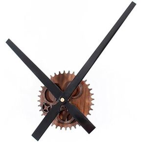 ZLYC 12 Inch Acrylic Vintage Creative European Style Novelty Simple DIY Quartz Gear Dial Wall Clock