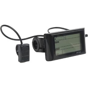 Asixxsix Electric Bike LCD Display, ABS 6Pin Electric Bicycle LCD Display 24V 36V 48V 60V SW900 LCD Display Meter Portable Electric Bicycle Display with Waterproof Connector