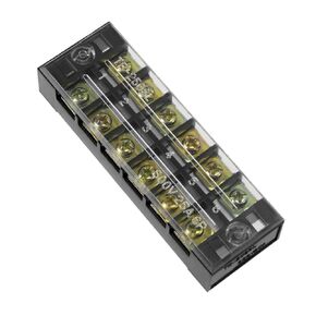 uxcell Dual Rows 6 Positions 600V 25A Wire Barrier Block Terminal Strip TB-2506L