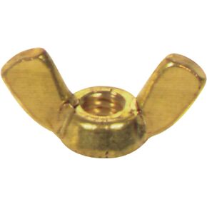 The Hillman Group 4347 6-32 Brass Wing Nut (15-Pack)