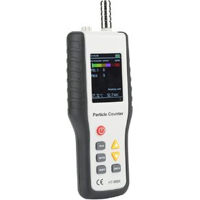HT9600 Air Quality Monitor Detector Humidity and Temperature Meter Tester for PM2.5 PM10 Air Quality Paticle Detector Meter Handheld Indoor Air Quality Meter Pumping Type