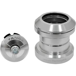 Tange Seiki Technoglide J-27 1-1/8" Threadless MTB Road Headset with Top Cap, Silver, TAST2995