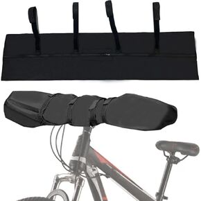2 pcs Handlebar Cover Ebike Transport Protection, (35.8x 9 in) Widen lengthen Handlebar Protective Cover Handlebar Hood Handlebar Cover for Bicycle, Bicycle Cover for Rear Rack Handlebar Rain