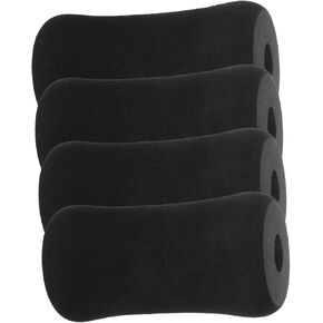 4pcs Foot Pad Roller Sleeve Foam Mat Foot Pads Rollers Gym Parts Foot Foam Pads Rollers Ab Training Accessory Gym Exercise Equipment Fitness Feet Socket