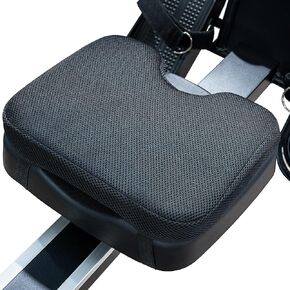 Rowing Machine Seat Cushion, Custom Memory Foam for Perfectly Fit, Washable Cover with Anti-Slip Fastening Strap, Compatible UTRYUP & Concept 2 and other Row Machines - Rower Accessories