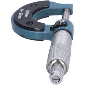 Outside Micrometer, Thickness Micrometers Stainless Steel Portable for Machinery Equipment(0-25mm)