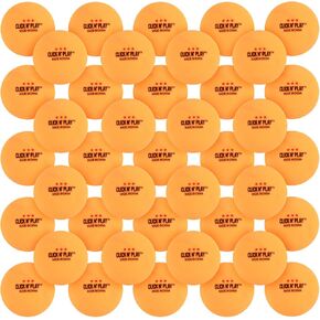 Click N' Play 3-Star Ping-Pong Balls, 50 pcs | Table Tennis Balls Bulk, Beer Pong Balls, Plain Orange-Colored Ping Pong Ball | Professional Pingpong, Advanced Training, Tournament, Recreational Play in Kuwait