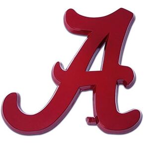 Alabama UA Crimson Tide Metal Auto Emblem (Crimson)