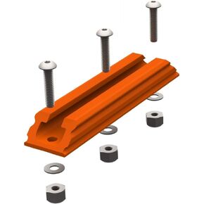 YakAttack GTSL90 GearTrac, 4" long, Orange