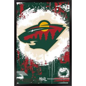 Trends International NHL Minnesota Wild - Maximalist Logo 23 Wall Poster, 14.72" x 22.37", Premium Unframed Version