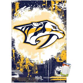 Trends International NHL Nashville Predators - Maximalist Logo 23 Wall Poster