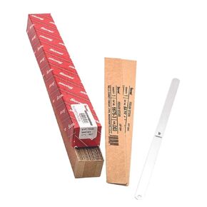 Starrett Stainless Steel Thickness Gage or Feeler Stock with Rounded Ends - Ideal for Carpenters and Home Improvement - 32 Number of Leaves, 12" x 0.500" Size of Leaves, 001-.030 Thickness - S667AS