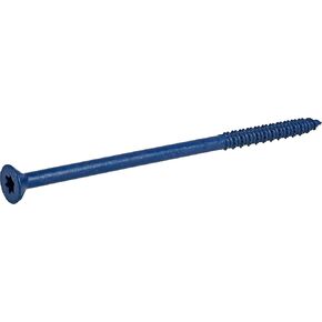 Blue Flat-Head Concrete Screw Anchors (1/4" x 5") - 100 pc